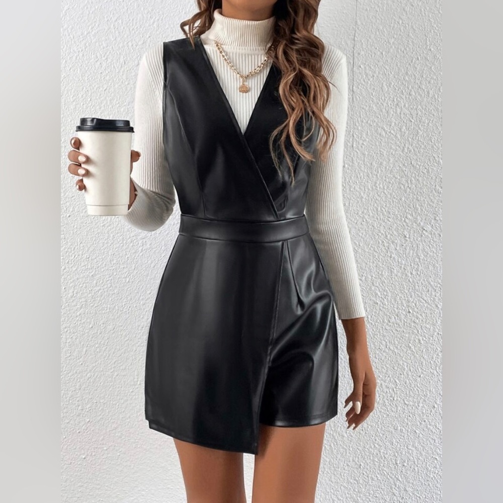Faux Leather Romper ($4 w/ purchase of other item)